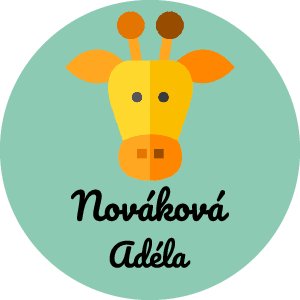 Africká zvířátka kulatá 30mm